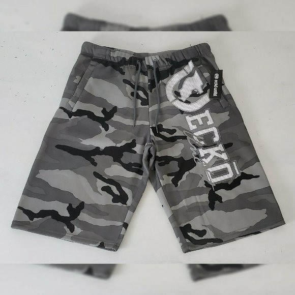 ECKO UNLTD STANDARDIZED FLEECE SHORTS MEN'S SIZE S WITH POCKETS STREET CAMO - Picture 1 of 7